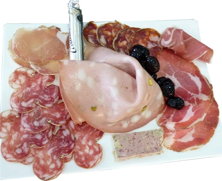 Assiette de charcuteries