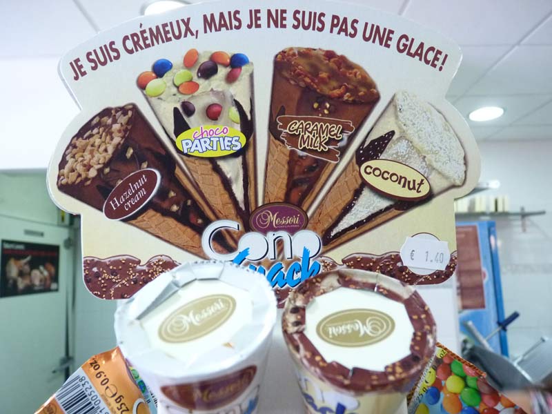 Messori Cioccolateria Cono Snacks, cornets crémeux Messori : hazelnut cream, choco parties, caramel milk, coconut...