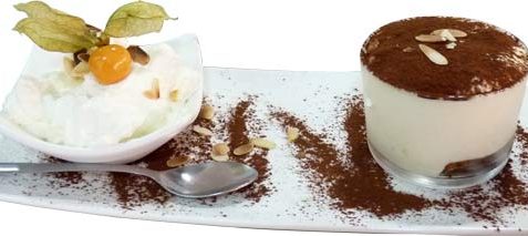 Tiramisu et chantilly