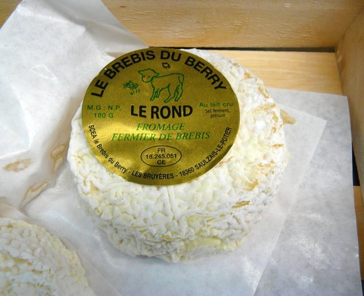 Le Rond, le Brebis du Berry Fromage fermier de brebis, au lait cru. SCEA le Brebis du Berry à 18360 Saulzais le Potier