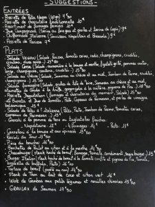 menu été 2018