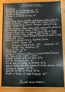 Menu printemps 2019