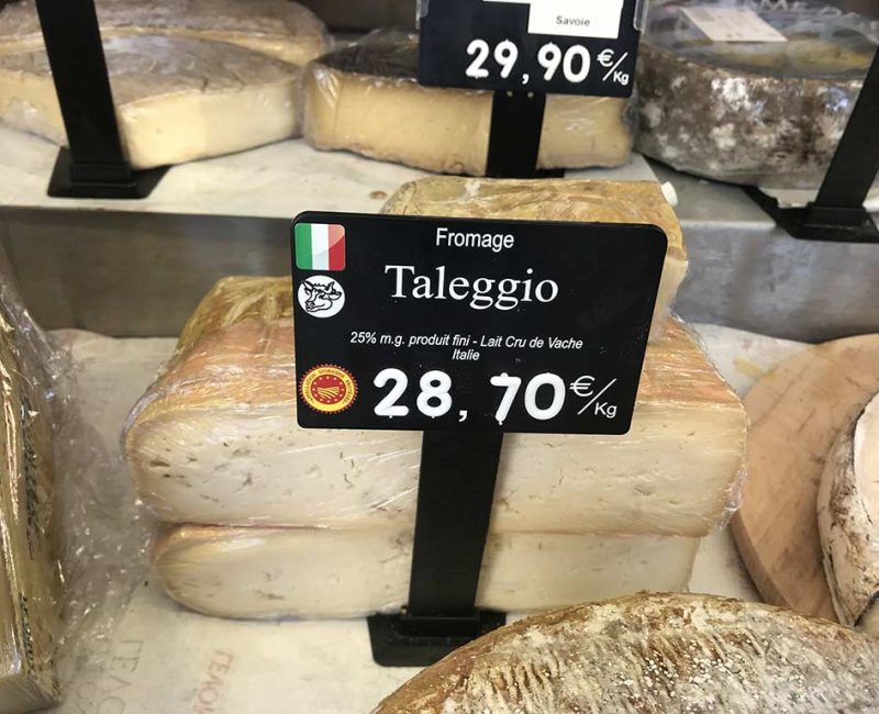 Taleggio au lait cru de vache. DOP (id AOP) Italie