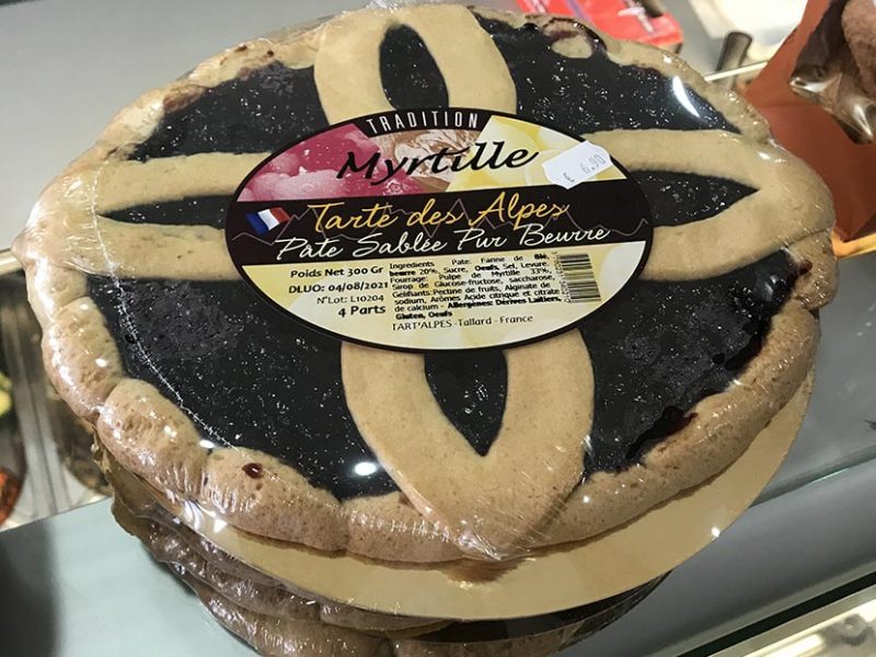 Tarte des Alpes aux myrtilles