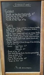 Menu restaurant novembre 2021