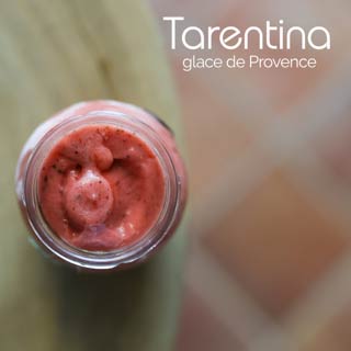 Glace Tarentina fraise basilic